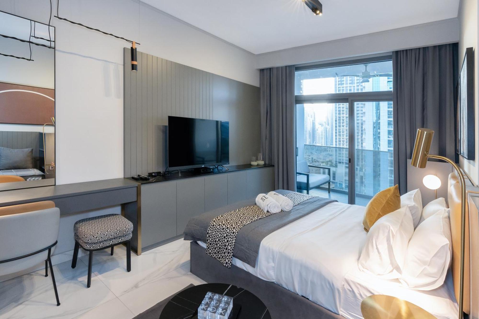 Apartment Lux Studio In Downtown, 5 Mins To Burj Khalifa & Mall - Mag318 *